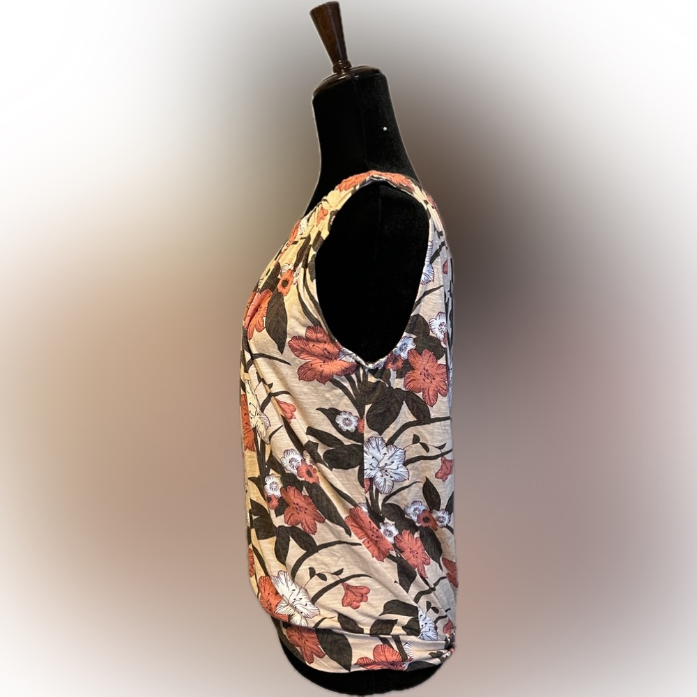 LOFT Multicolor Floral Sleeveless Blouse size S - Picture 4 of 9